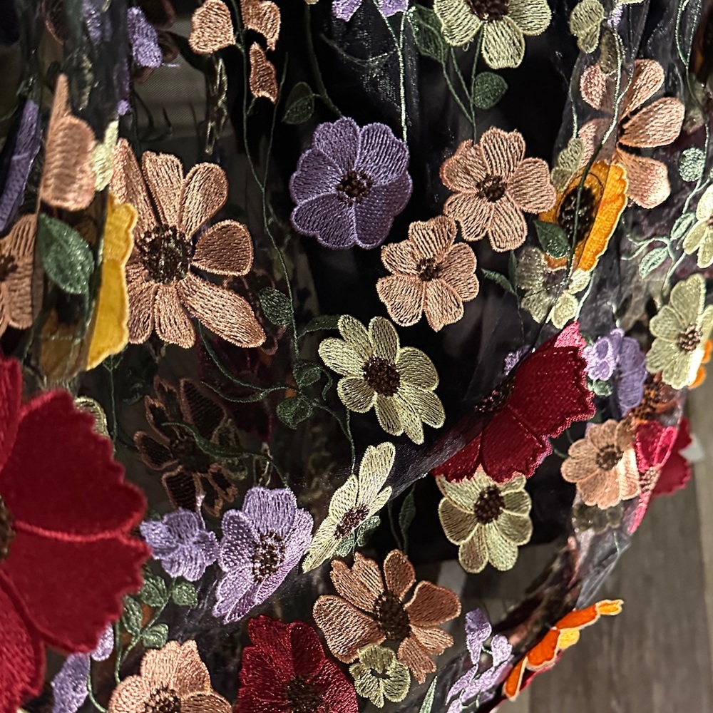 Floral Black Evening Dress by NY & C - Picture 12 of 12